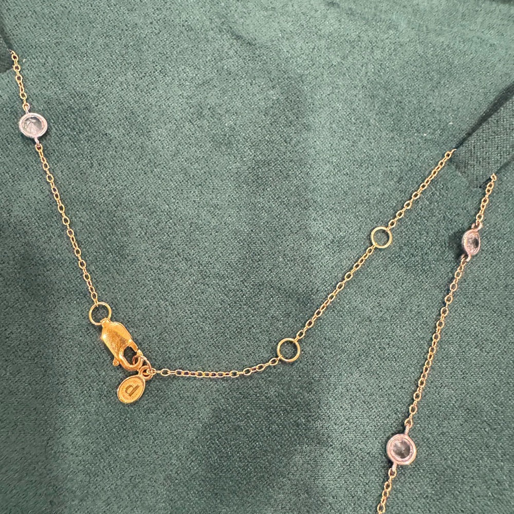 Dorsey 8 Stone Two Tone Clemence Necklace - Picture 4 of 5
